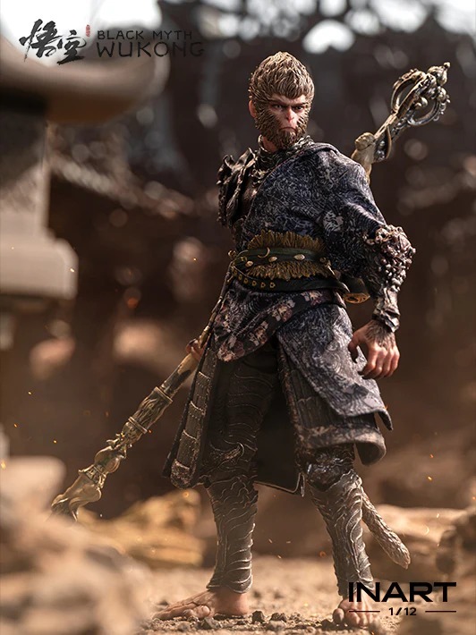 Action Figure 1/12 Sun Go Kong The Destined One Bronze Armor Set Ver. - Black Myth: Wukong By INART