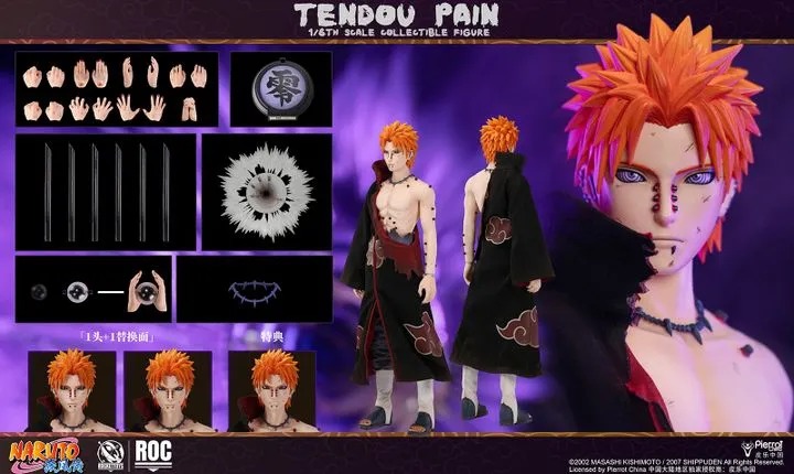 Action Figure 1/6 Tendo Pain - Battle Damaged Ver. Naruto Shippuden ROC014 By Rocket Toys
