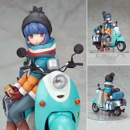 Image of Scaled Figure 1/10 Shima Rin with Scooter - Yuru Camp (Re-Release) By ALTER