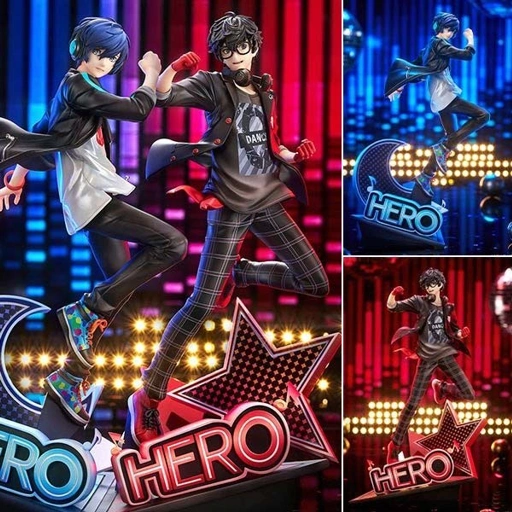 Image of Scaled Figure 1/7 P3D Protagonist / Yuki Makoto - Persona 3: Dancing in Moonlight & P5D Protagonist / Ren Amamiya - Persona 5: Dancing in Starlight By Good Smile Arts Shanghai
