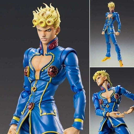 Image of Super Action Statue Figure Giorno Giovanna - Second Ver. Jojo no Kimyou na Bouken Part 5 Golden Wind (Re-Release) By Medicos Entertainment