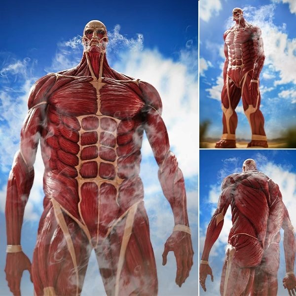 Mega Sofvi / Soft Vinyl Colossal Titan / Chou-ougata Kyojin - Shingeki no Kyojin (63cm) By Kaiyodo