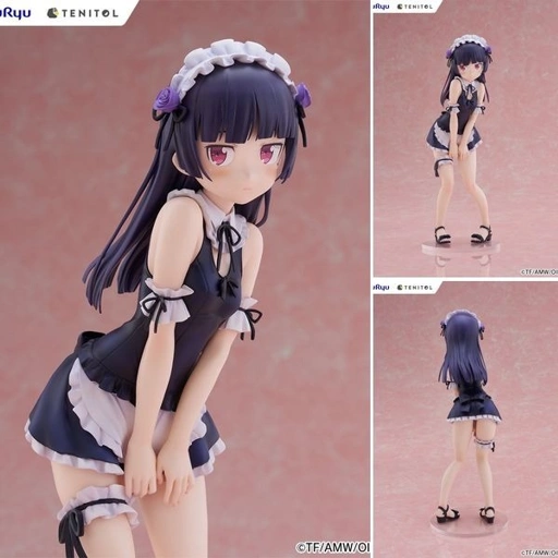 Image of TENITOL TALL Figure Gokou Ruri / Kuroneko - Swimsuit Maid Ver. Ore no Imouto ga Konna ni Kawaii Wake ga Nai / Oreimo 2 By FuRyu
