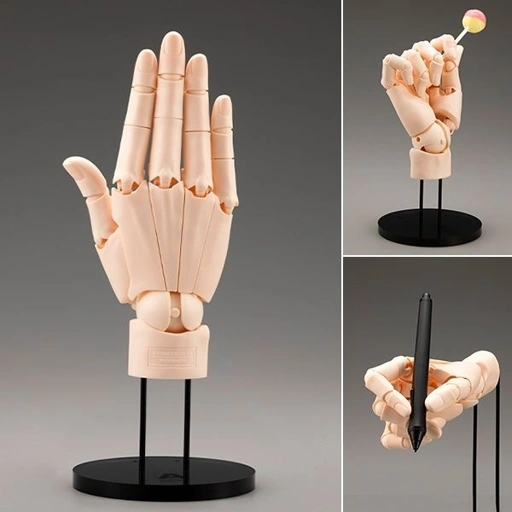 Image of Action Figure Artist Support Item Hand Model Men's/R - Pale Orange Ver. (Re-Release) By Kotobukiya