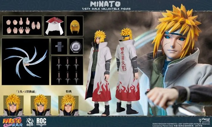 Action Figure 1/6 Namikaze Minato - Fourth Hokage Ver. Naruto Shippuden ROC015 By Rocket Toys