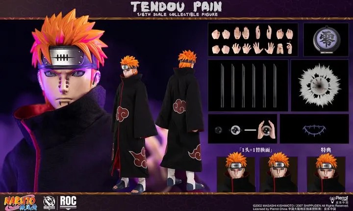 Action Figure 1/6 Tendo Pain - Naruto Shippuden ROC013 By Rocket Toys