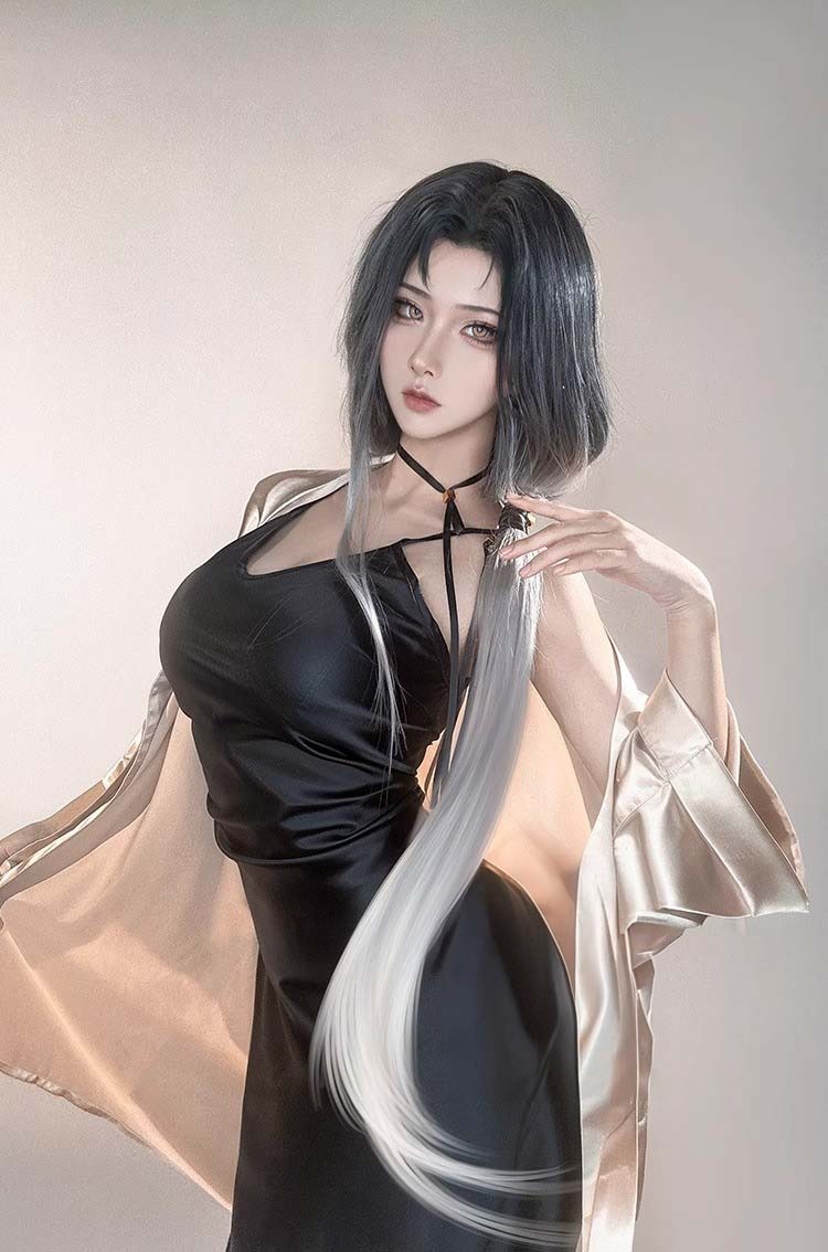 Cosplay Angel Pajamas Satin Set Premium Cosplay Costume suspender skirt
