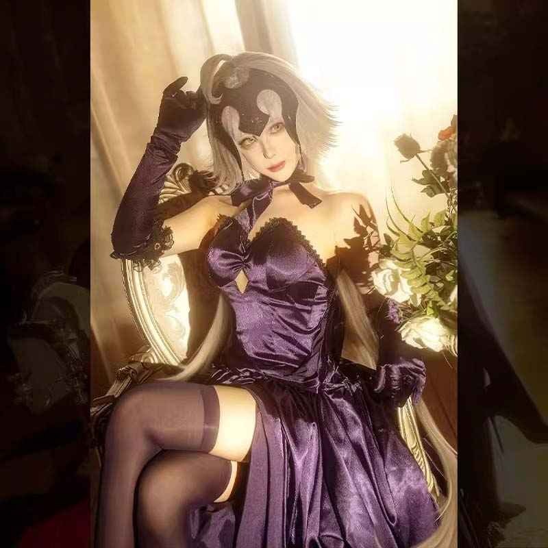 Cosplay Premium Costume Dress Jeanne d'Arc drunken virgin night dinner ver. - Fate Grand Order