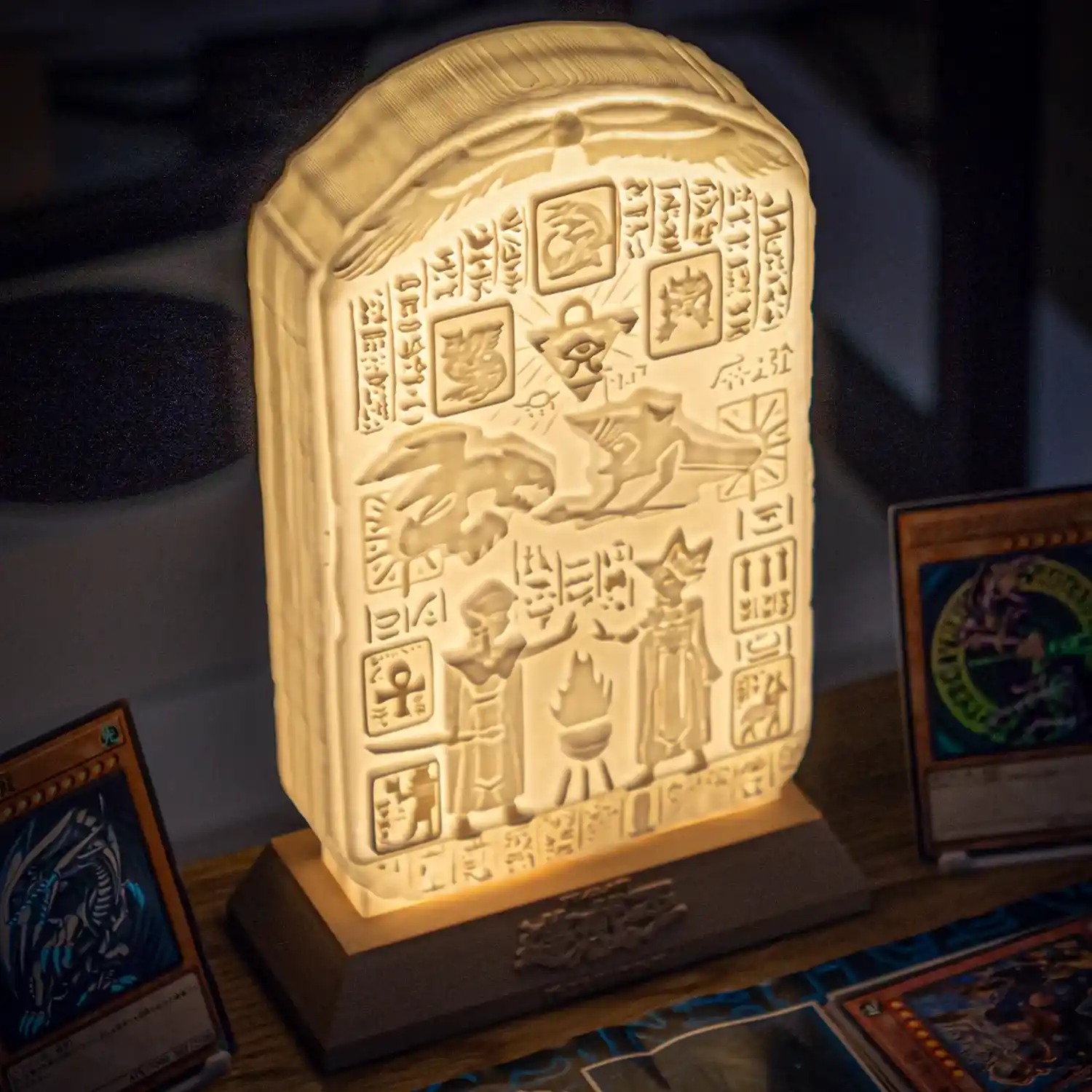 Ancient Stone Tablet of Lost Memories Night Lamp Diorama Atem vs Seto Firaun Tablet Ver. - Yu-Gi-Oh