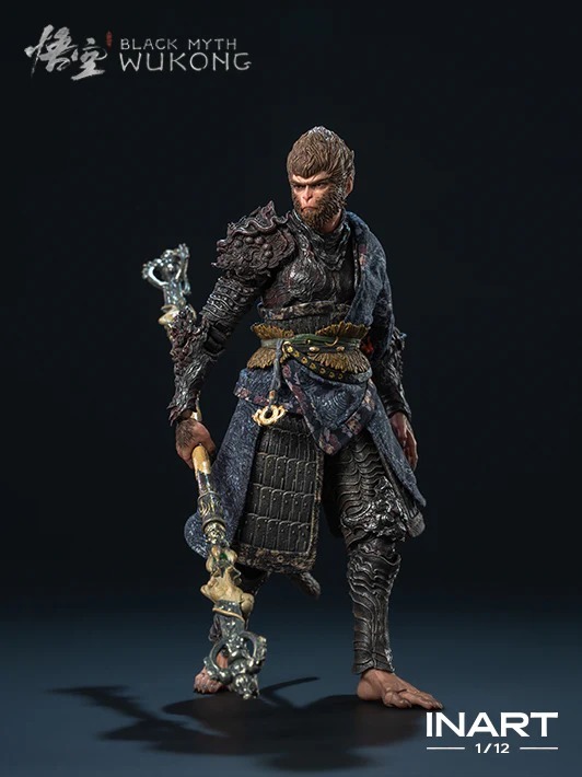 Action Figure 1/12 Sun Go Kong The Destined One Bronze Armor Set Ver. - Black Myth: Wukong By INART