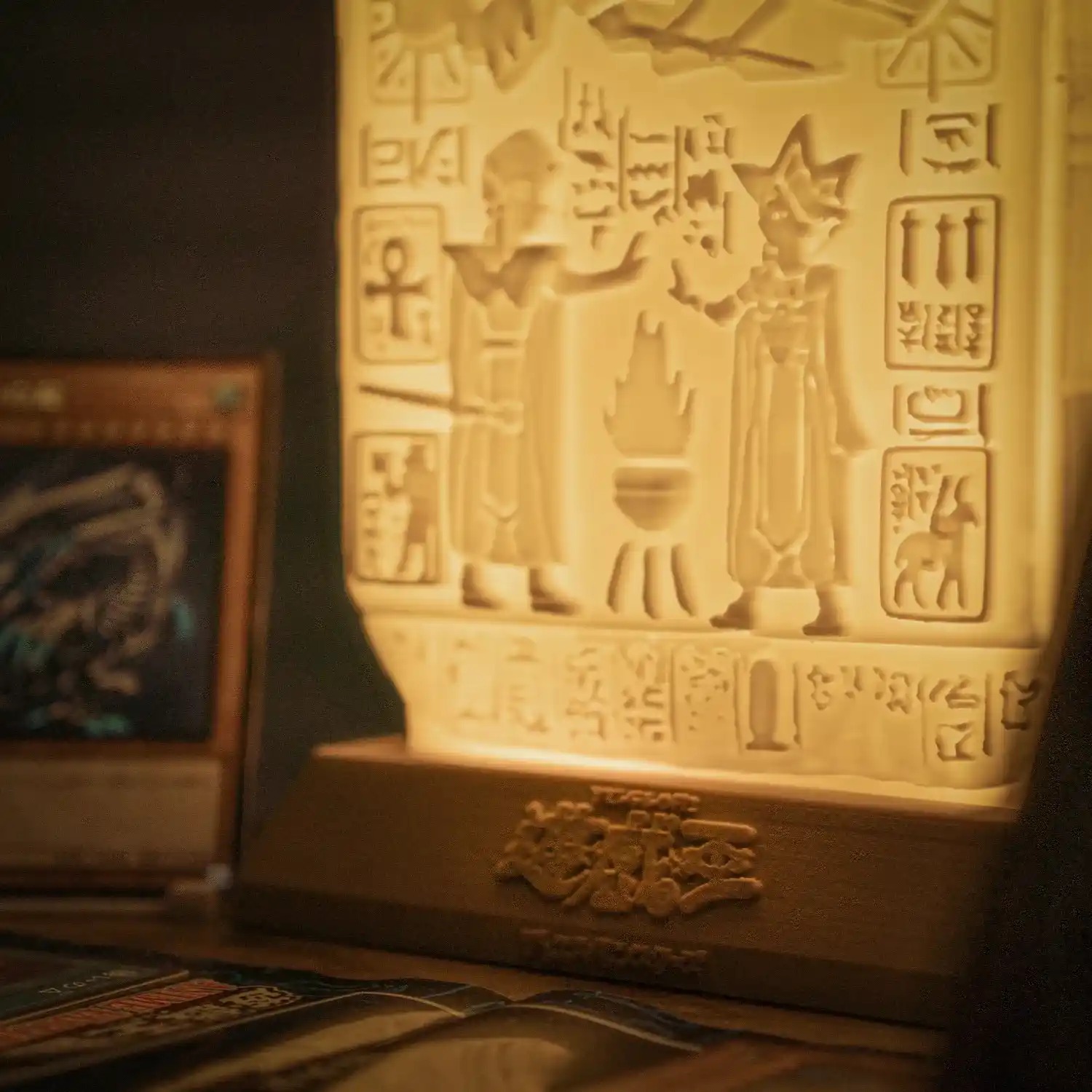 Ancient Stone Tablet of Lost Memories Night Lamp Diorama Atem vs Seto Firaun Tablet Ver. - Yu-Gi-Oh