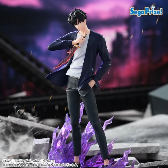 Xross Link Figure Sung Jin Woo / Shun Mizushino (17,5cm) & Cha Hae-In / Kosaka Shizuku (16cm) - Solo Leveling By SEGA