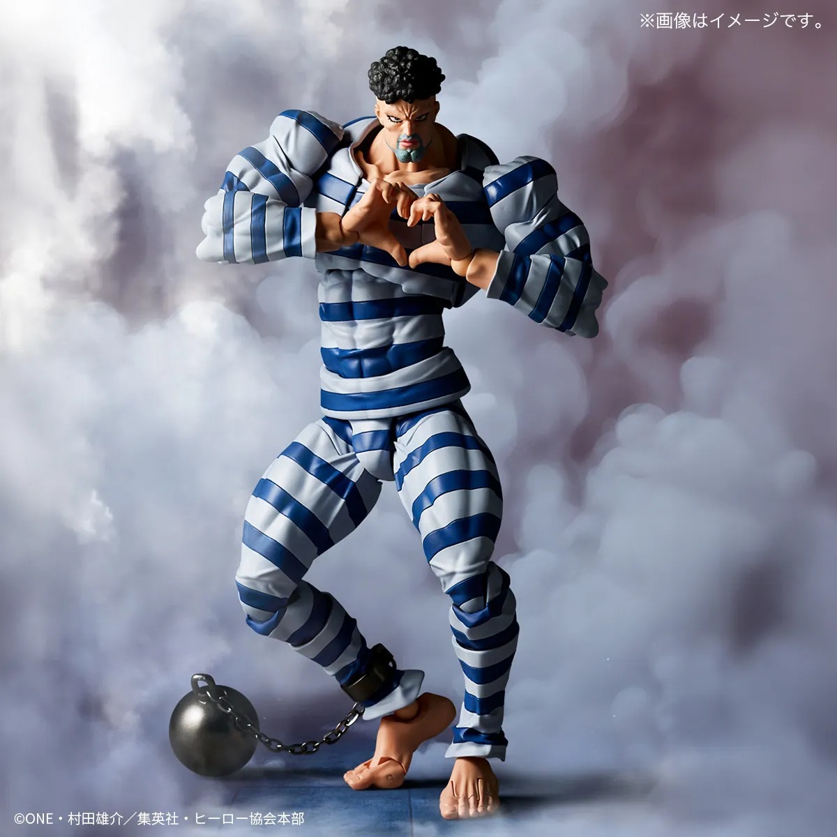 Revoltech Amazing Yamaguchi Action Figure Puri Puri Prisoner - One Punch Man By Kaiyodo