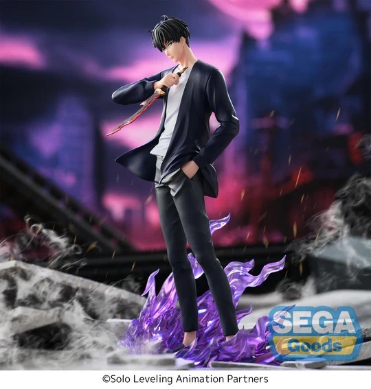 Xross Link Figure Sung Jin Woo / Shun Mizushino (17,5cm) & Cha Hae-In / Kosaka Shizuku (16cm) - Solo Leveling By SEGA