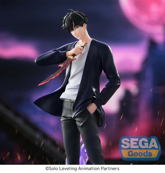 Xross Link Figure Sung Jin Woo / Shun Mizushino (17,5cm) & Cha Hae-In / Kosaka Shizuku (16cm) - Solo Leveling By SEGA