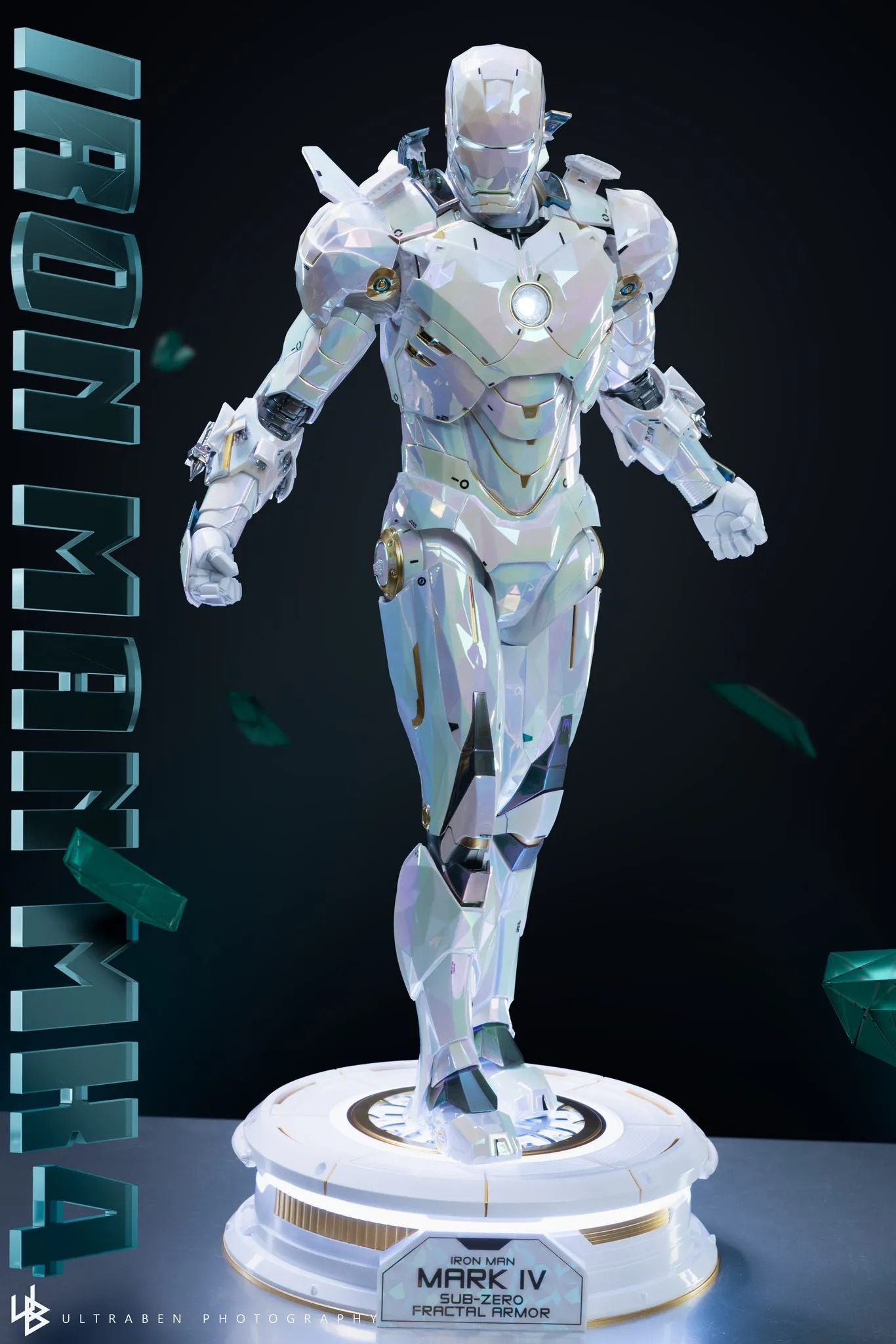 [READY STOCK ITEM] Limited Edition Action Figure 1/6 Iron Man Mark IV Sub-Zero Fractal Armor Exclusive Ver. By Hot Toys