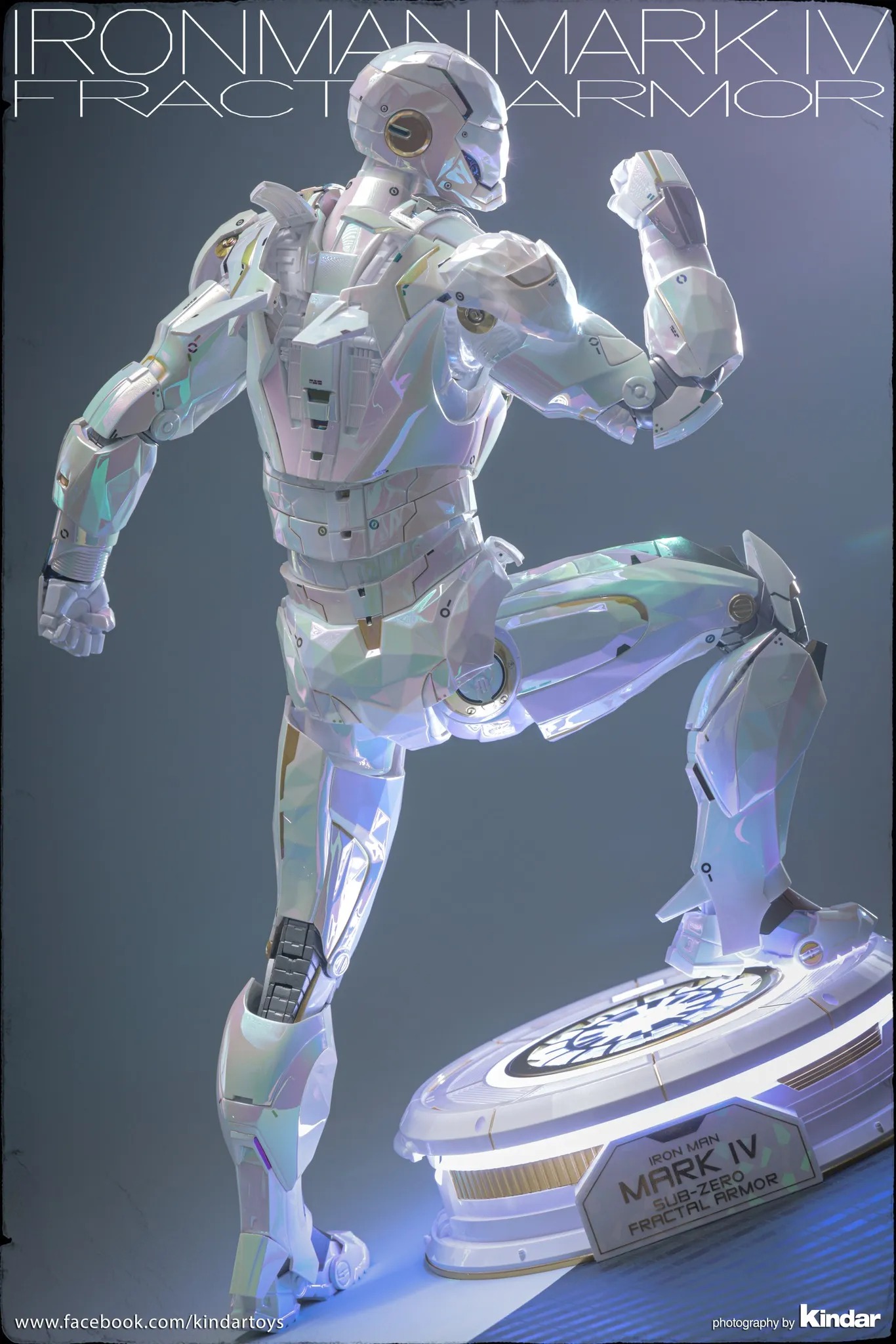 [READY STOCK ITEM] Limited Edition Action Figure 1/6 Iron Man Mark IV Sub-Zero Fractal Armor Exclusive Ver. By Hot Toys