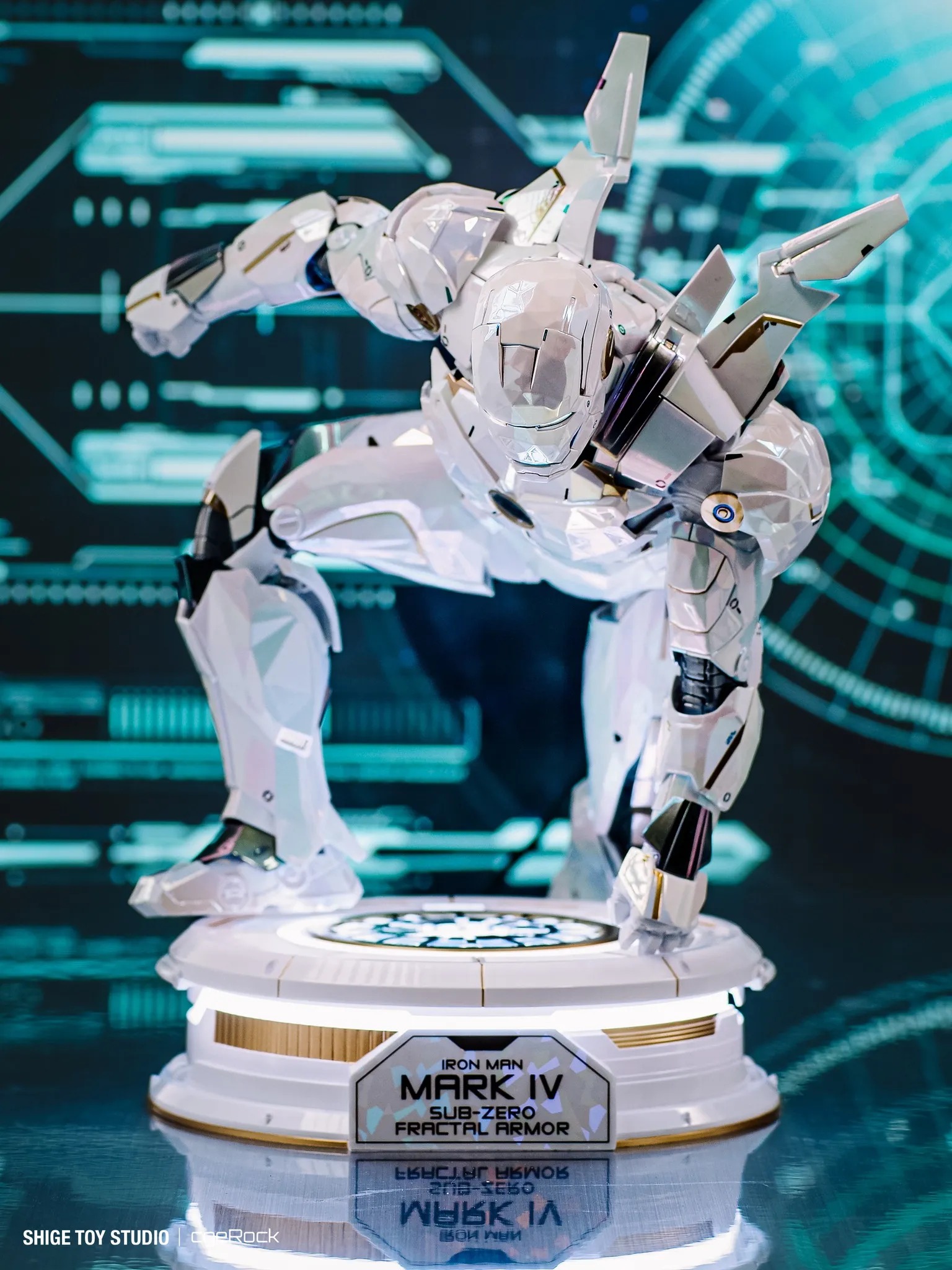 [READY STOCK ITEM] Limited Edition Action Figure 1/6 Iron Man Mark IV Sub-Zero Fractal Armor Exclusive Ver. By Hot Toys