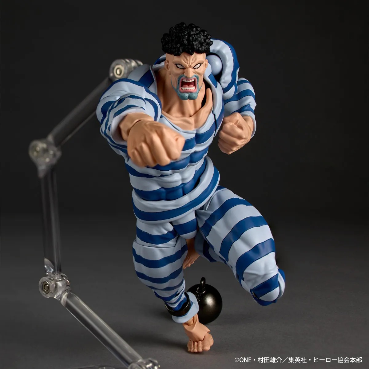 Revoltech Amazing Yamaguchi Action Figure Puri Puri Prisoner - One Punch Man By Kaiyodo
