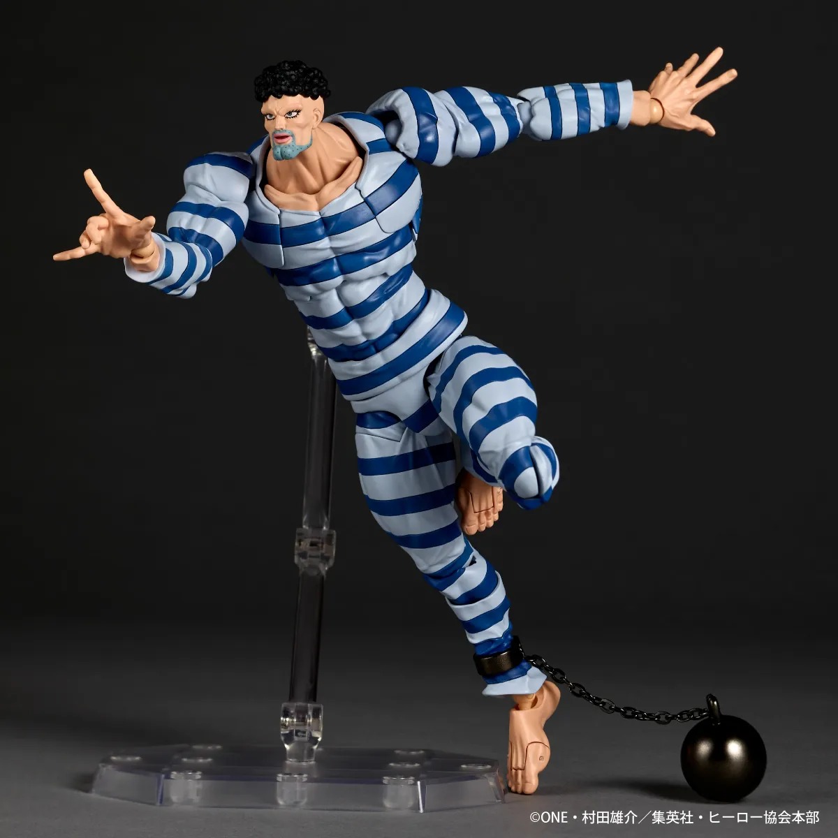 Revoltech Amazing Yamaguchi Action Figure Puri Puri Prisoner - One Punch Man By Kaiyodo
