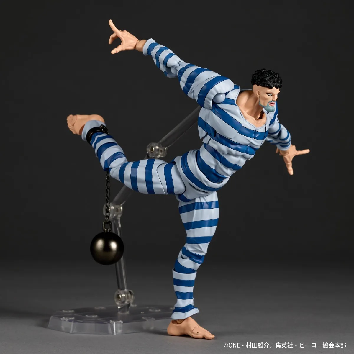 Revoltech Amazing Yamaguchi Action Figure Puri Puri Prisoner - One Punch Man By Kaiyodo