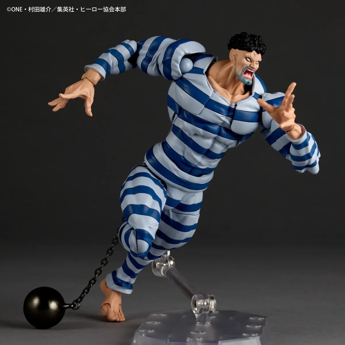 Revoltech Amazing Yamaguchi Action Figure Puri Puri Prisoner - One Punch Man By Kaiyodo