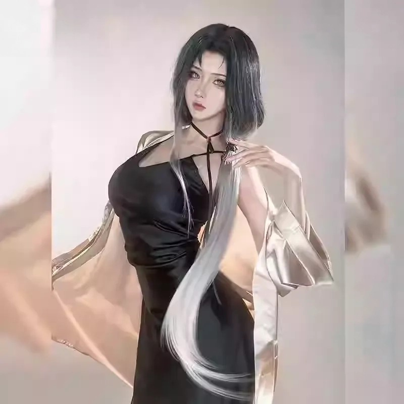 Cosplay Angel Pajamas Satin Set Premium Cosplay Costume suspender skirt