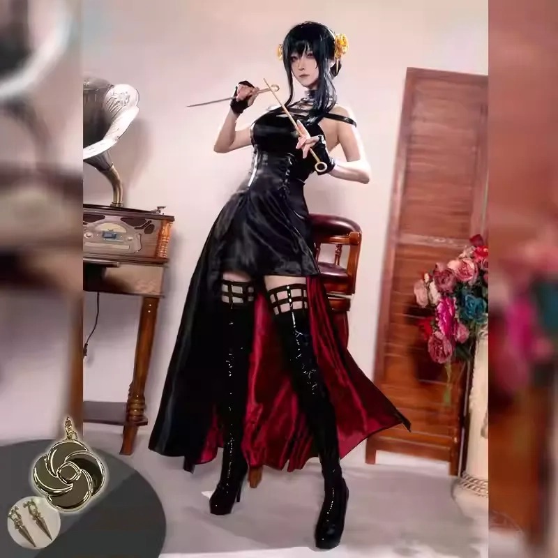 Premium Satin Cosplay Yor Forger - SPY x FAMILY