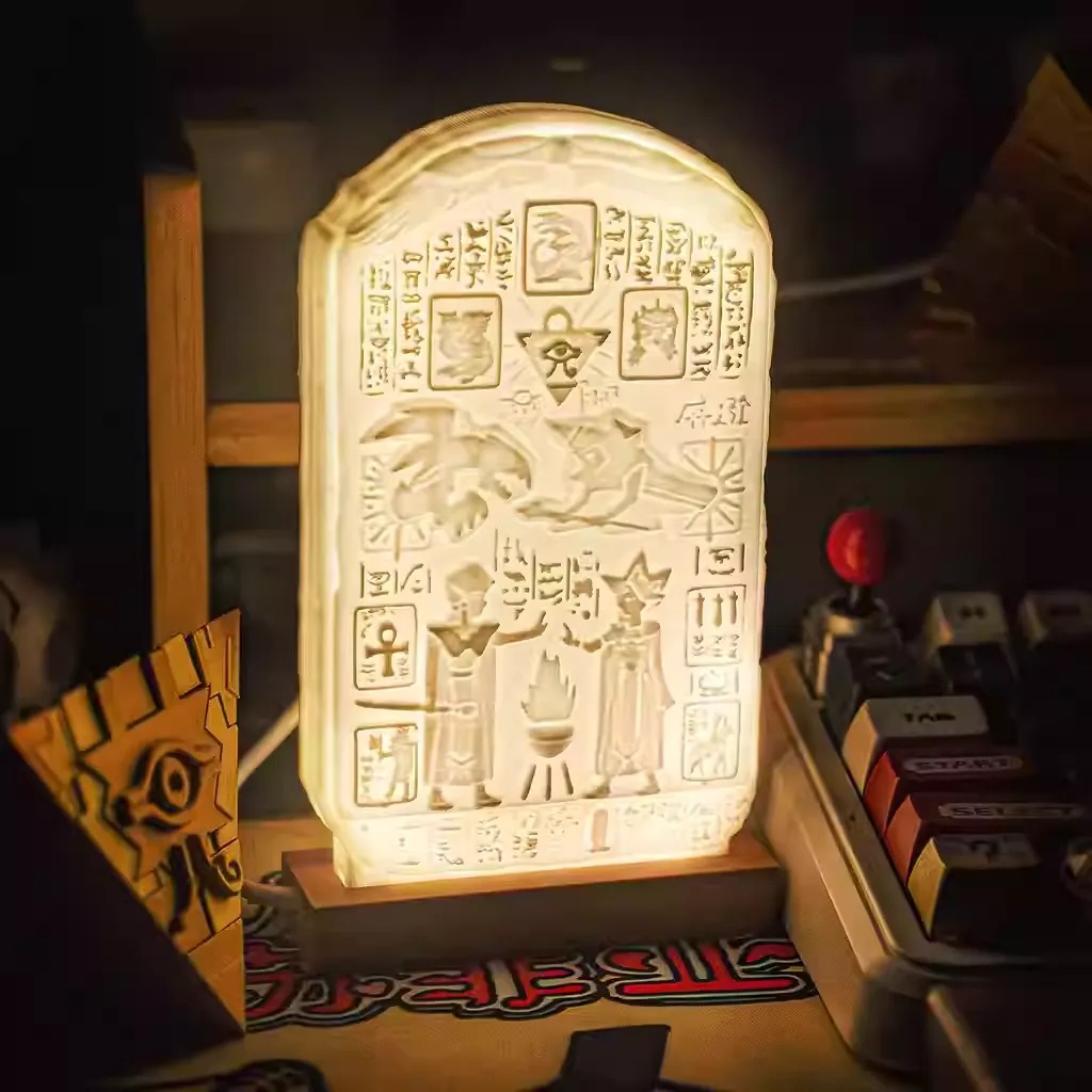 Ancient Stone Tablet of Lost Memories Night Lamp Diorama Atem vs Seto Firaun Tablet Ver. - Yu-Gi-Oh