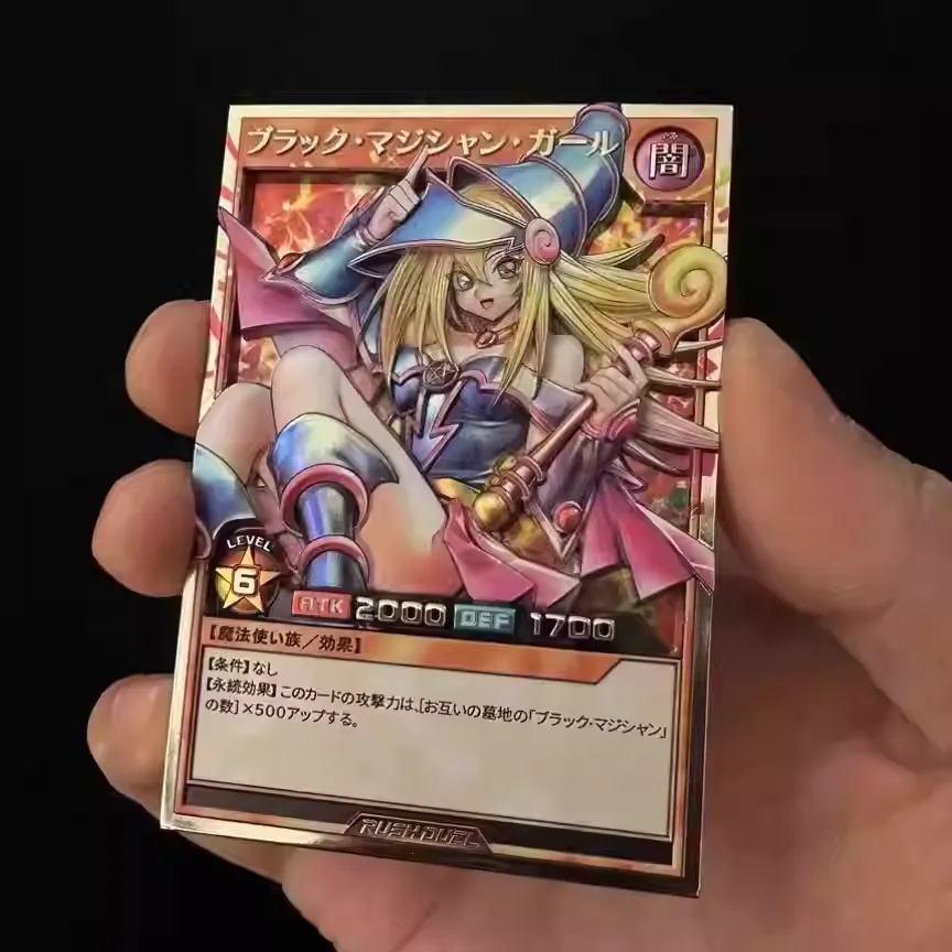 Metal 3D Card Dark Magician Girl Rush Duel Ver. - Yugioh Duel Monsters By Otaku Kingdom