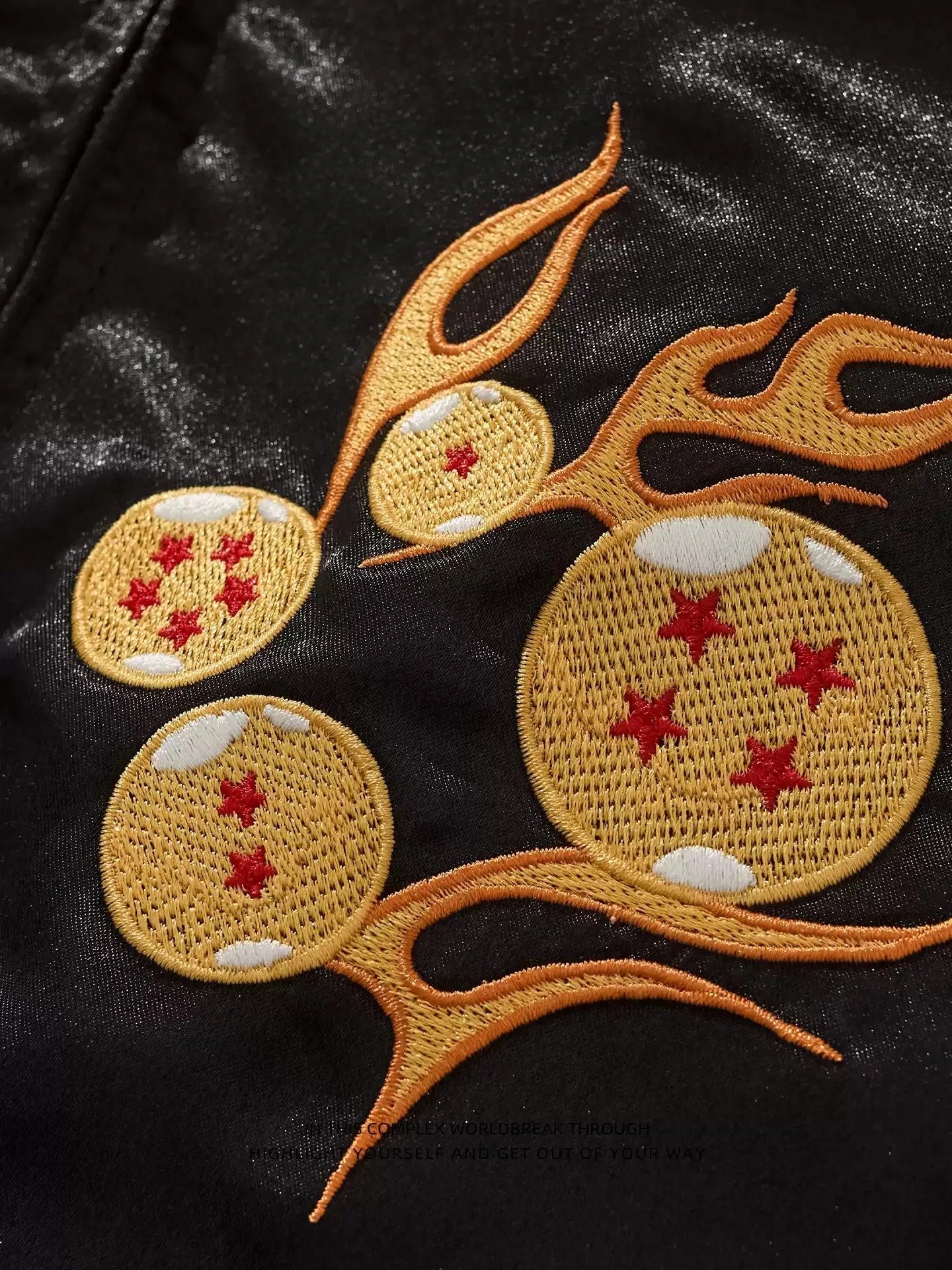 Unisex Jacket Sukajan Songoku Goodbye Ver. - Dragon Ball Z Bomber Jacket Satin Full Bordir