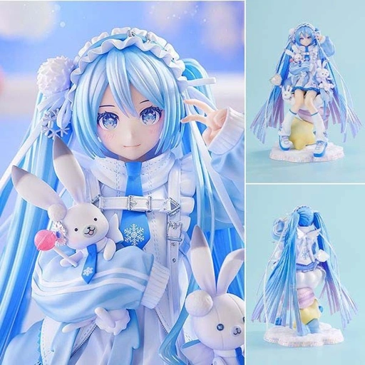 Image of Scaled Figure 1/7 Snow Miku - Yukiiro Pop Ver. Vocaloid By Good Smile Company