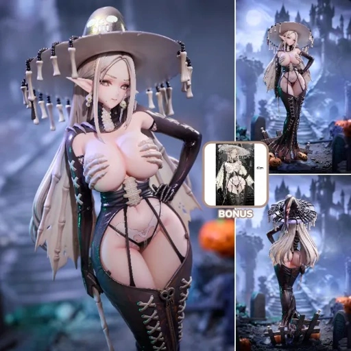 Scaled Figure 1/7 Skeleton Witch Skeletia - Illustration by DISH By Hobby Sakura