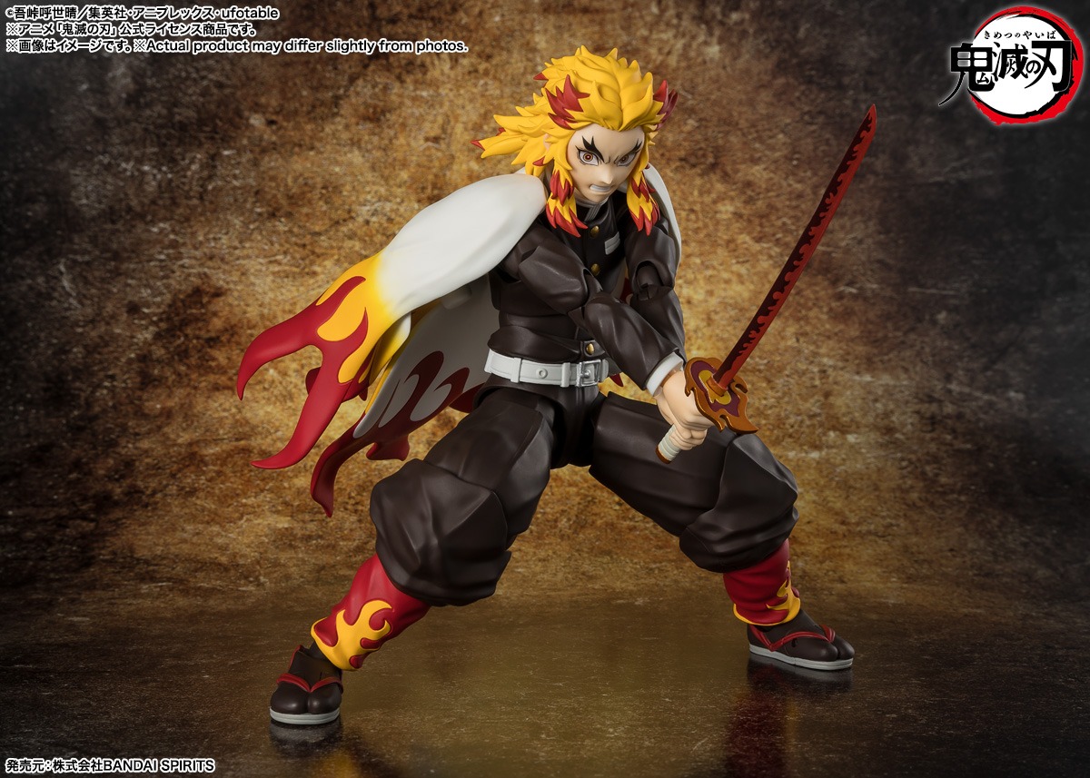 SHF S.H.Figuarts Rengoku Kyojuro - Kimetsu no Yaiba By Bandai Spirits