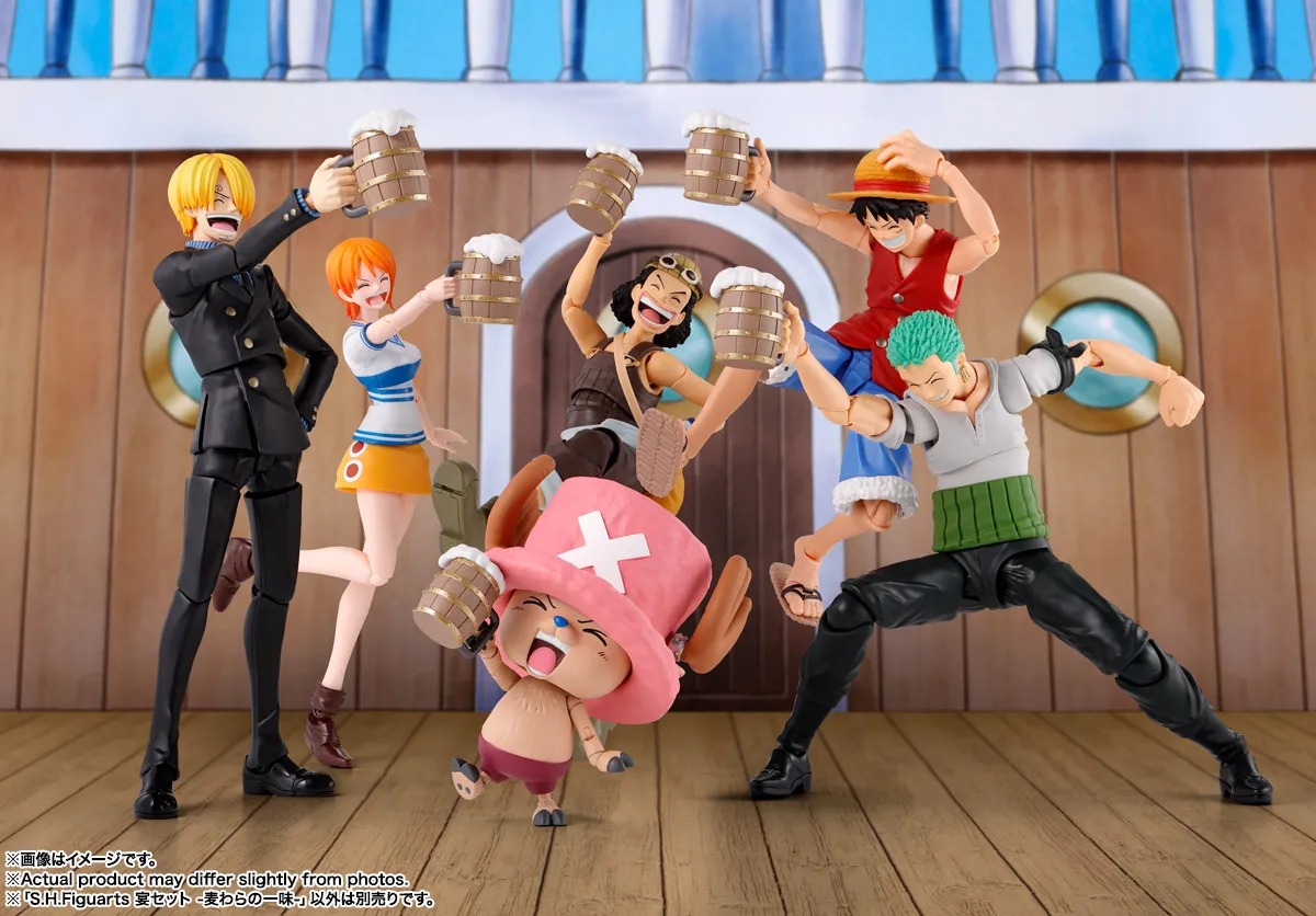 SHF S.H.Figuarts Banquet Set Straw Hat Crew - One Piece By Bandai Spirits