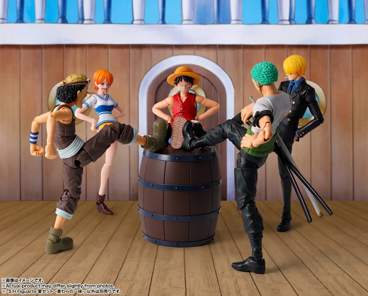 SHF S.H.Figuarts Banquet Set Straw Hat Crew - One Piece By Bandai Spirits