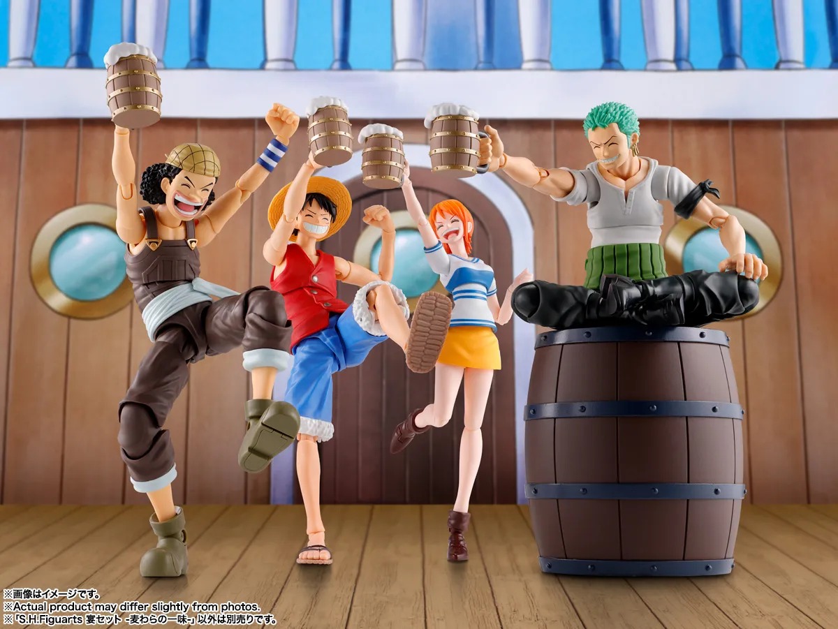 SHF S.H.Figuarts Banquet Set Straw Hat Crew - One Piece By Bandai Spirits