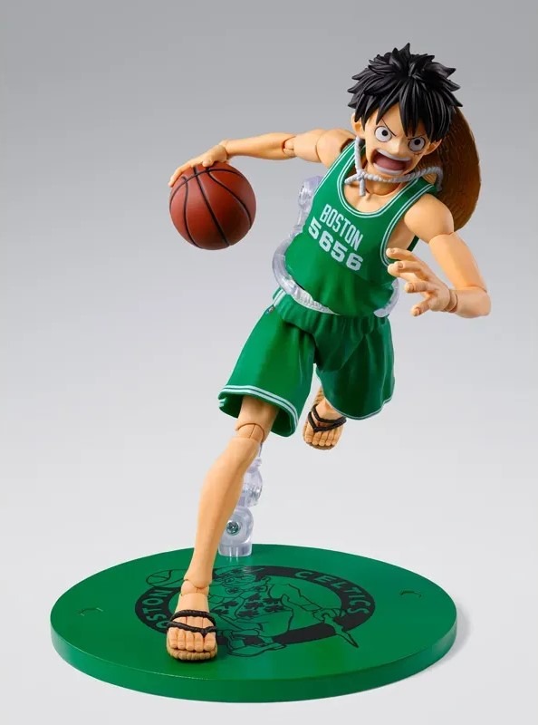 SHF S.H.Figuarts MONKEY.D.LUFFY BOSTON CELTICS ver. - ONE PIECE×NBA By Premium Bandai