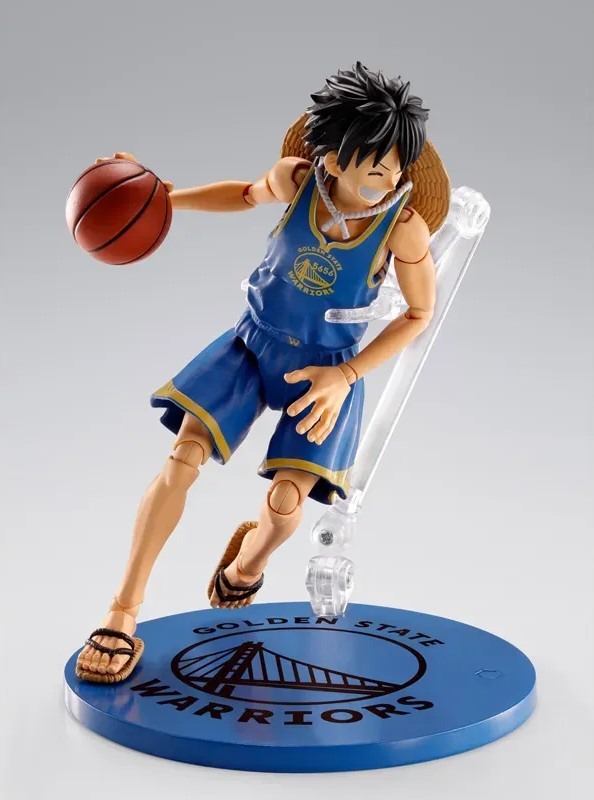SHF S.H.Figuarts MONKEY.D.LUFFY GOLDEN STATE WARRIORS ver. - ONE PIECE×NBA By Premium Bandai