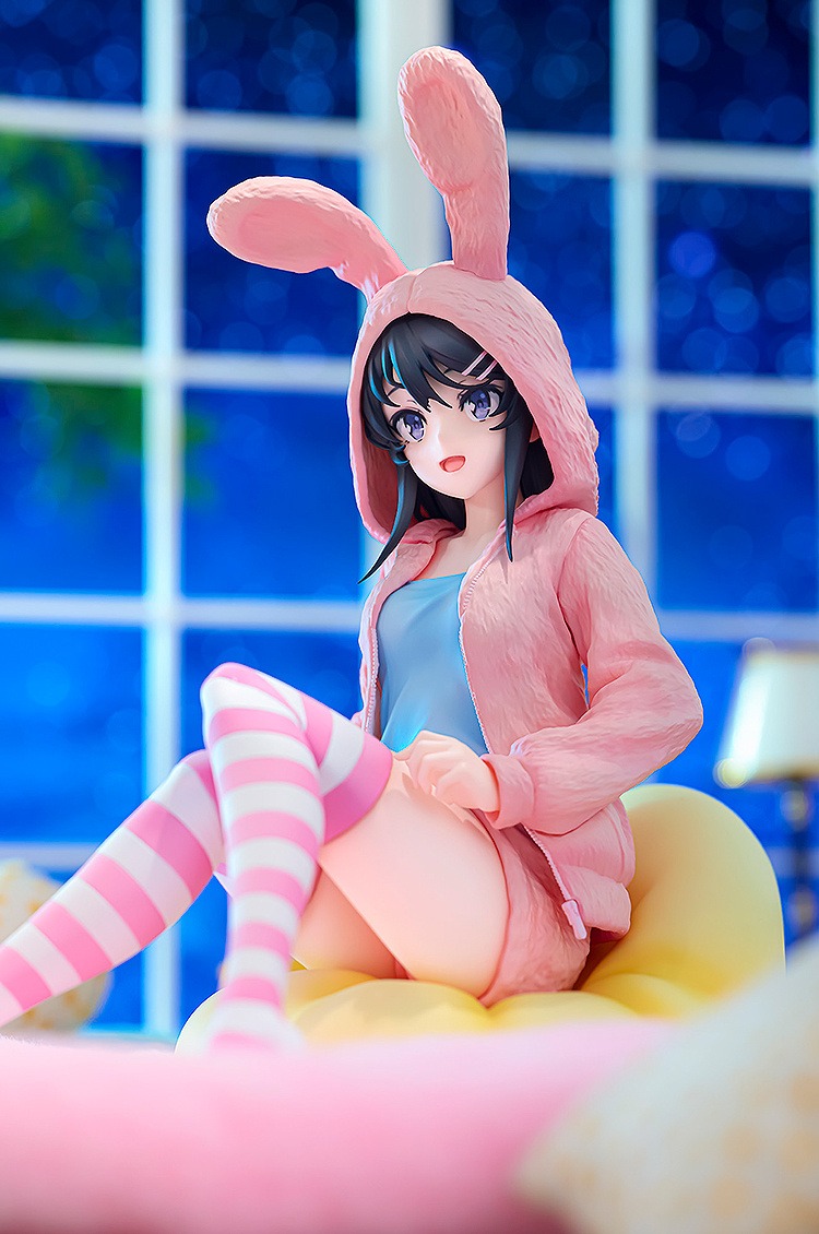 Scaled Figure 1/7 KDColle Sakurajima Mai - Hood★Look Rabbit Ears Ver. Popular Edition Seishun Buta Yarou wa Bunny Girl Senpai no Yume wo Minai By KADOKAWA