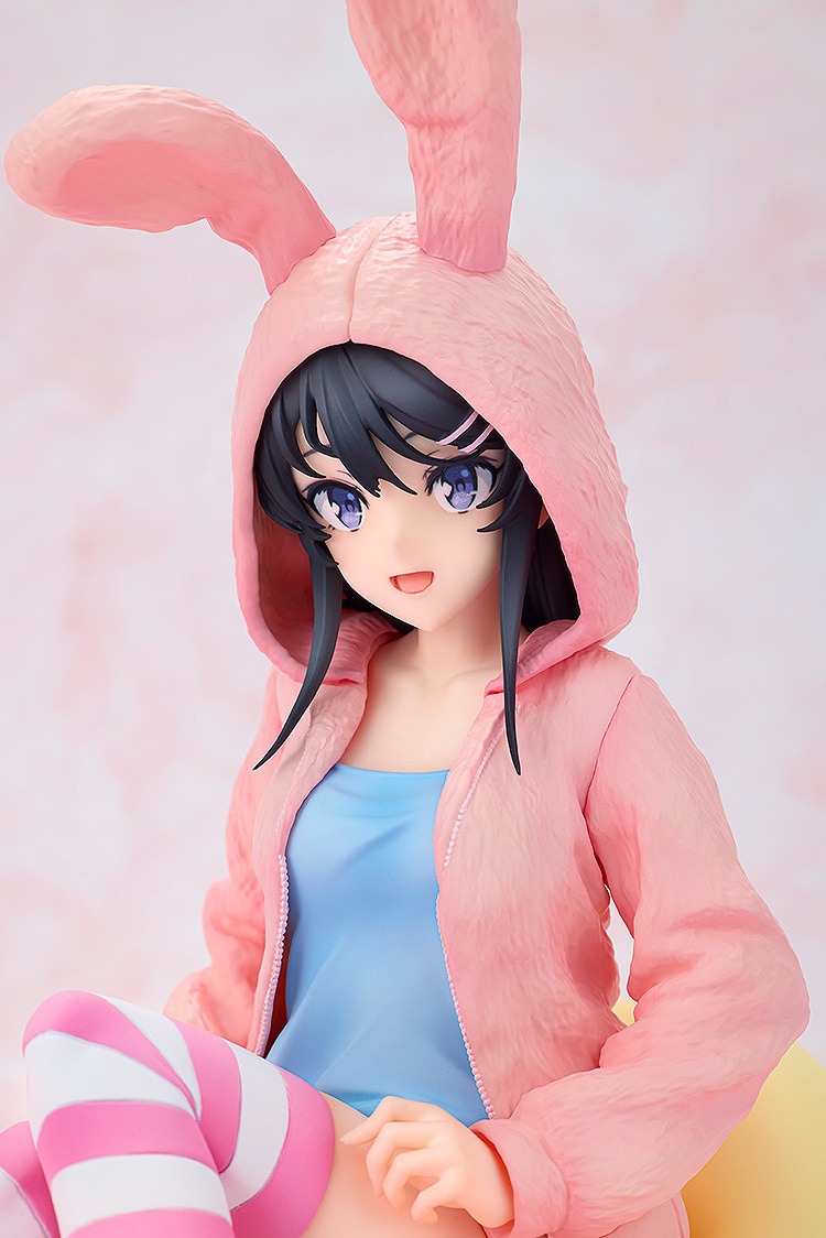 Scaled Figure 1/7 KDColle Sakurajima Mai - Hood★Look Rabbit Ears Ver. Popular Edition Seishun Buta Yarou wa Bunny Girl Senpai no Yume wo Minai By KADOKAWA