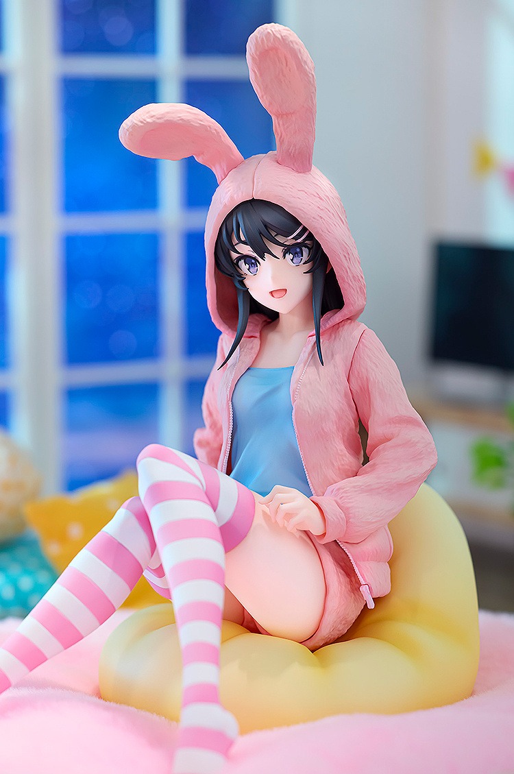 Scaled Figure 1/7 KDColle Sakurajima Mai - Hood★Look Rabbit Ears Ver. Popular Edition Seishun Buta Yarou wa Bunny Girl Senpai no Yume wo Minai By KADOKAWA