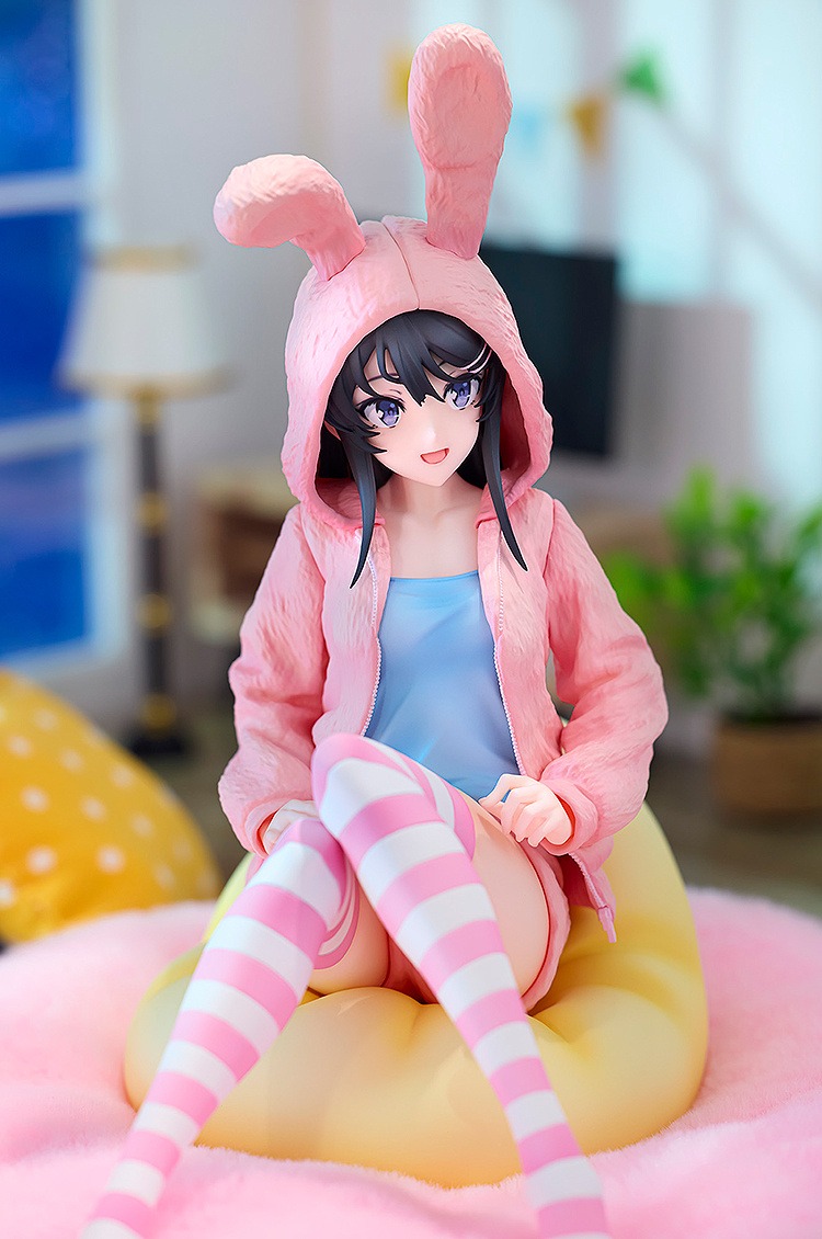 Scaled Figure 1/7 KDColle Sakurajima Mai - Hood★Look Rabbit Ears Ver. Popular Edition Seishun Buta Yarou wa Bunny Girl Senpai no Yume wo Minai By KADOKAWA