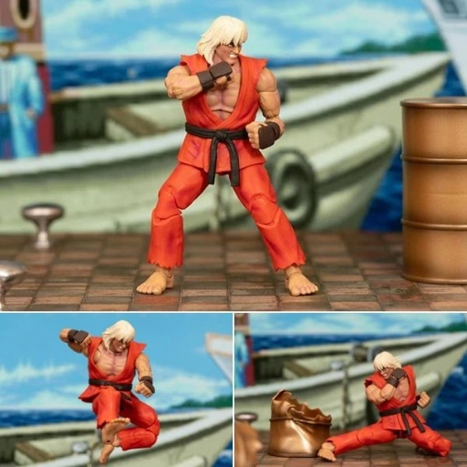Image of Action Figure 1/12 Sennousareta Ken / Violent Ken - Ultra Street Fighter II: The Final Challengers By Jada Toys