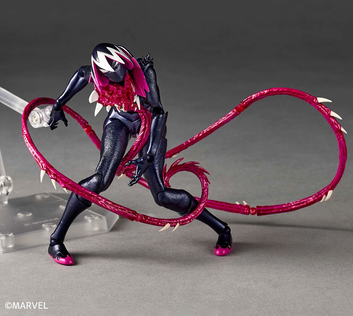 [With Bonus] Revoltech Amazing Yamaguchi Gwen Stacy / Gwenom - Spider-Gwen By Kaiyodo