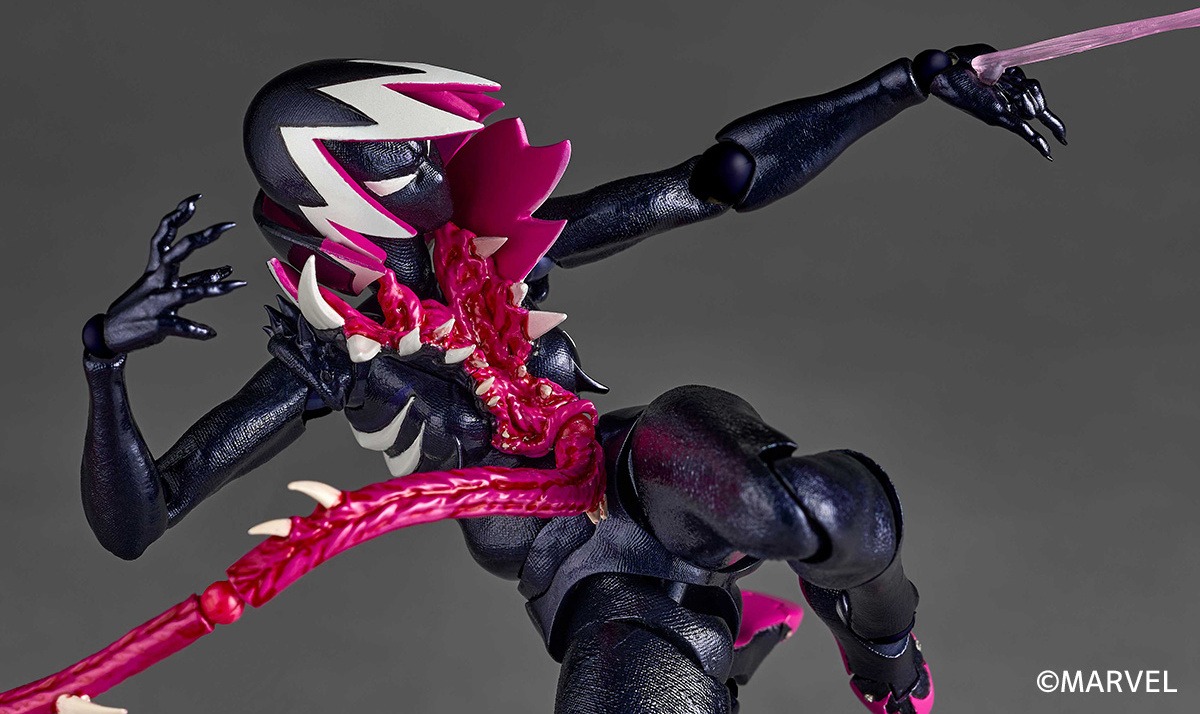 [With Bonus] Revoltech Amazing Yamaguchi Gwen Stacy / Gwenom - Spider-Gwen By Kaiyodo