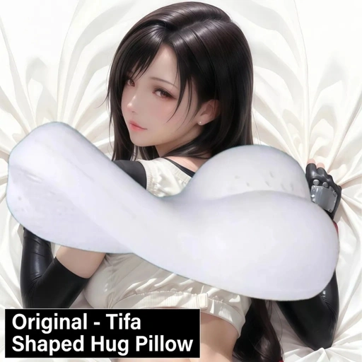 Image of Ergonomic Dakimakura Hug Body Pillow Tifa Lockhart - Final Fantasy 7 Pillow Cover Only Or + Pillow Core By Otaku Kingdom