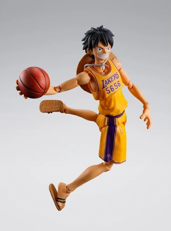 SHF S.H.Figuarts MONKEY.D.LUFFY LOS ANGELES LAKERS ver. - ONE PIECEรNBA By Premium Bandai