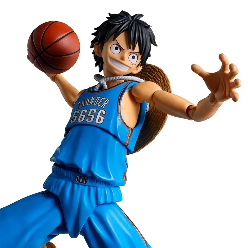 SHF S.H.Figuarts MONKEY.D.LUFFY OKLAHOMA CITY THUNDER ver. - ONE PIECE×NBA By Premium Bandai