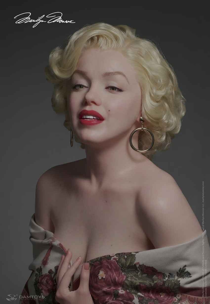 Silicone Real Life Size Bust 1:1 Marilyn Monroe - by Damtoys
